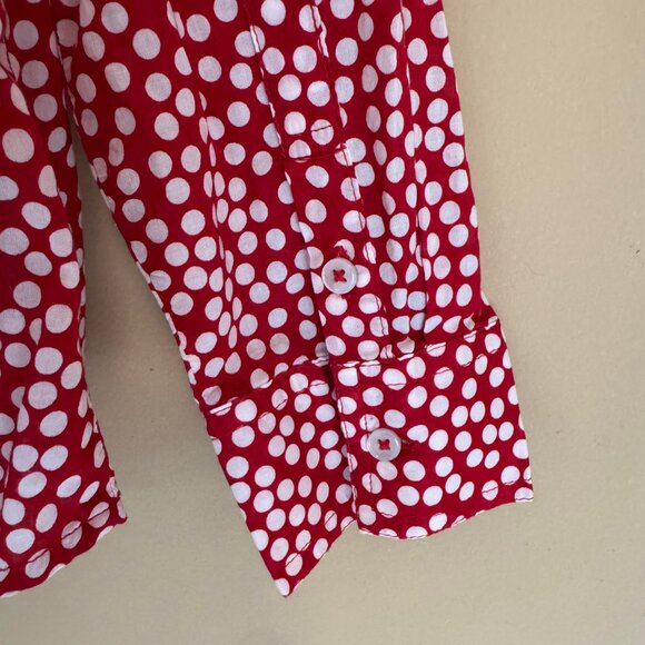 United Colors Of Benetton Red polka Dot blouse - Picture 4 of 8